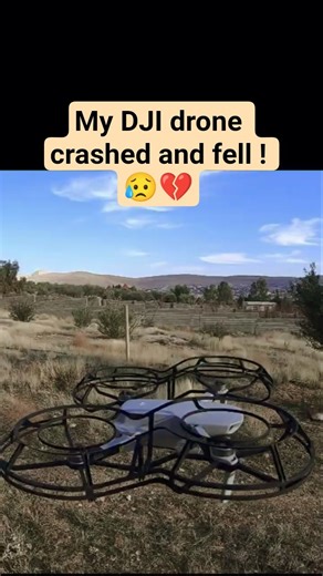 My DJI drone Crashed and fell ! 💔💔