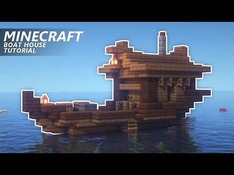 Minecraft: How to Build a Boat House | Small Ship Tutorial