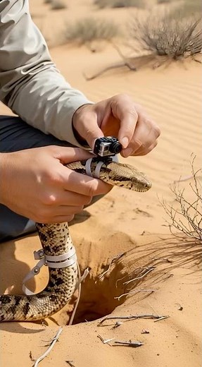 Micro Camera on Sand Boa Snake 🐍 | Real Underground POV Burrow Exploration
