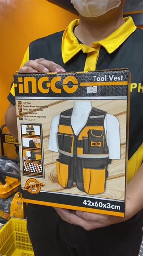 INGCO Tool Vest 👌 Safety first mga ka-INGCO #fyp #tools #foryou #toolvest #ingcophilippines #handtools #ingco | INGCO Tools Philippines