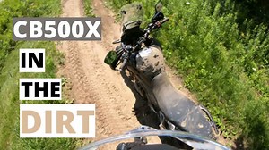 Testing the CB500X off-road and in water