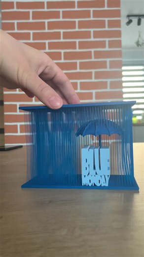 Creative Blue Monday Art with 3D Printing Techniques