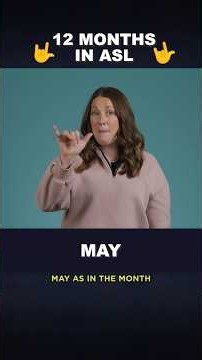 🤟 Learn ASL - 12 Months of the Year 🗓️