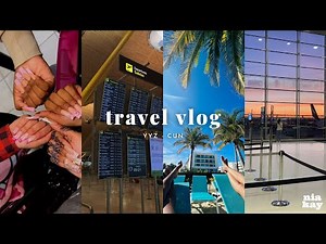 TRAVEL DAY VLOG | airport vlog + fly to mexico with us