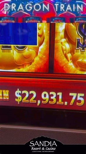 21 reactions · 3 comments | New Dragon Train just hit for over $22k! Congratulations from Sandia Resort & Casino! #casino #slots #sandiaresortandcasino | Sandia Resort & Casino | Facebook