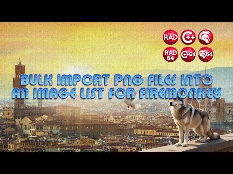 Bulk import PNG files into an image list for FireMonkey in Delphi or C++Builder