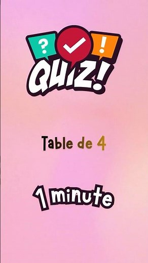 La Table de 4 Super Facile 🚀 | Apprendre les Multiplications Rapidement !