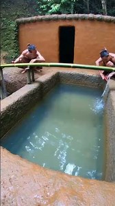 Primitive Underground Villa by a Waterfall | Two-Man Build