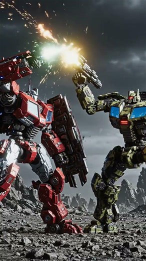 Mech brawl on alien planet?