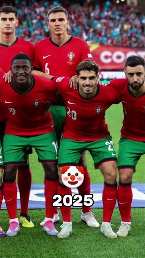 Portugal 2016 vs Portugal 2025 | Then vs Now | Team Comparison & Evolution #Shorts