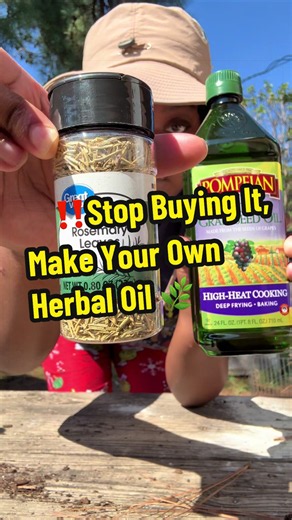 ‼️Stop Buying It, Make Your Own Herbal Oil 🌿 #fypシ #viral #gardenproject #chickensoftiktok #diy