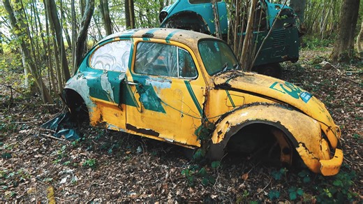 This place shouldn’t exist - a Volkswagen graveyard in the woods
