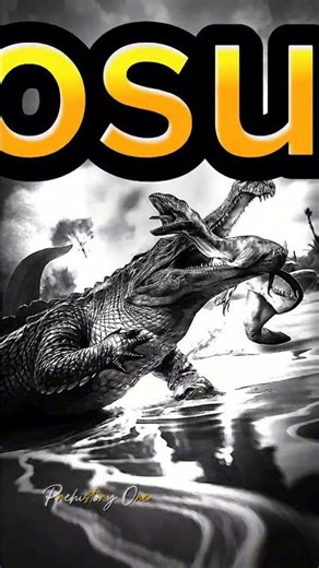 Difference between prehistoric crocodile vs modern crocodile #dinosaur