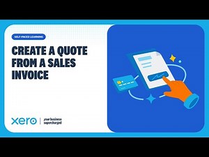 How to copy a sales invoice to a quote in Xero