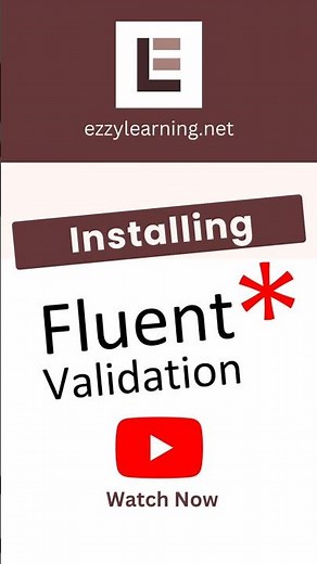 How to install FluentValidation?