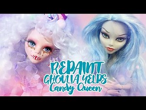 ☽ Moonlight Jewel ☾ Repaint Ghoulia CANDY QUEEN Custom OOAK