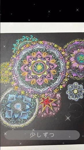 Even the repetition of a simple pattern can create a unique mandala art🌸