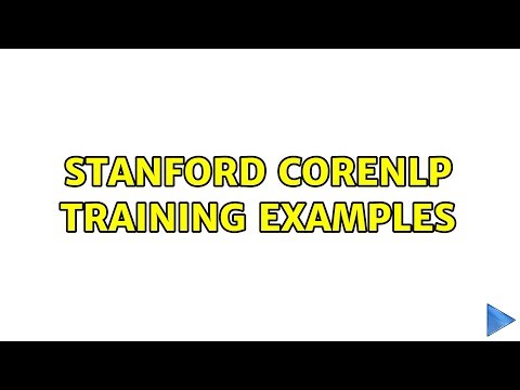 Stanford CoreNLP Training Examples