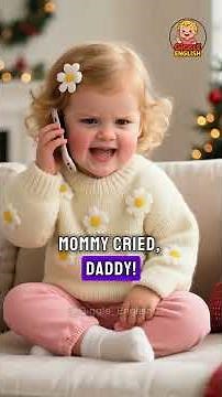 Learn English through daily life! Daddy! Why did you make Mommy sad? #giggleenglish #englishkid