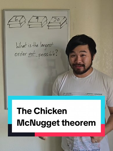 The Chicken McNugget theorem #math #mathematics #maths #mathtok #puzzle #stem