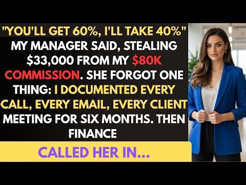 My Manager Stole My $80,000 Commission—So I Got Her Fired.