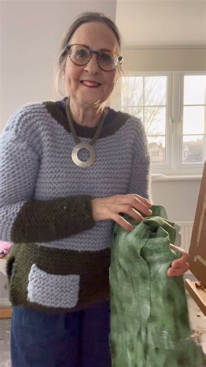 Time for some slow stitching of my burst of Spring flowers. As I used an odd shaped piece of material for the background I’ve had to patch it to make it the right size! #textiles #workinprogress | Art in Textiles