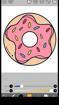 Donut Drawing for Beginners 🍩 Easy & Fun Art Tutorial #DonutDrawing #FoodDrawing