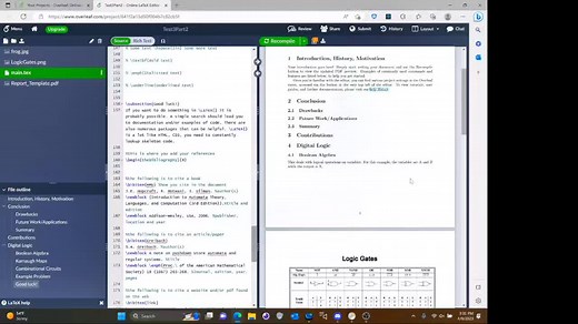 Overleaf Project Homework #compsci #stem #coding #undergraduate #overleaf