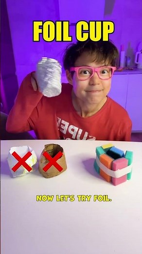 Scientific experiments with water and cardboard Cups! 💦