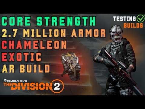 Core Strength & Memento Chameleon Assault Rifle DPS Tank Build with Chill Out - The Division 2