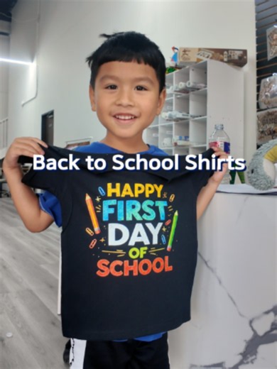 The first day of school is around the corner! 🏫 Get your student ready with DTF Town's heat transfers. It's easy to personalize your child's uniform, t-shirt, backpack, lunch bag, and many more items with DTF Town. Browse our pre-printed Back to School designs or order your own at dtftown.com. Order online at dtftown.com and pick up in 2 hours or less. #backtoschool #firstdayofschool #fitcheck #student #parents