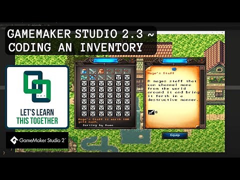 GameMaker Studio 2.3 - Beautiful Inventory Part 1: Coding An Inventory