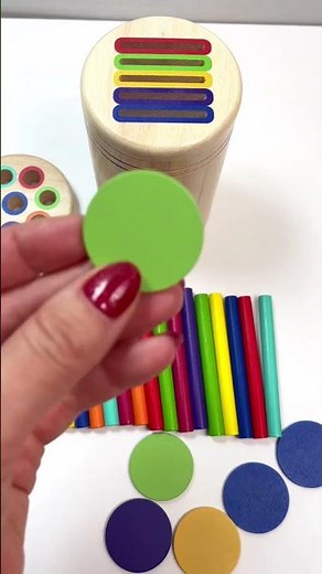 Montessori Color Sorting for Kids 🌈 | Learn Colors with Wooden Toys! Educational Fun