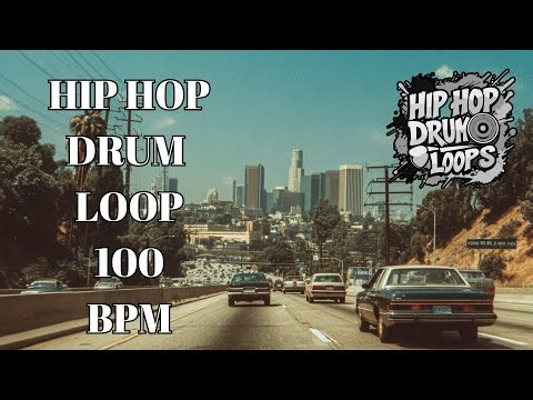 Hip Hop Drum Loop 100 BPM | Mid-Tempo Bounce | Royalty Free Drum Backing