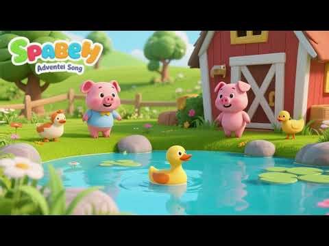 Baby Farm Animals Escape 🐮🐷 | Duck Pond Adventure Song | Kids Nursery Rhyme