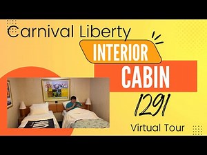 Virtual Tour of Interior Cabin 1291 on Carnival Liberty – Deck 1 Sneak Peek!