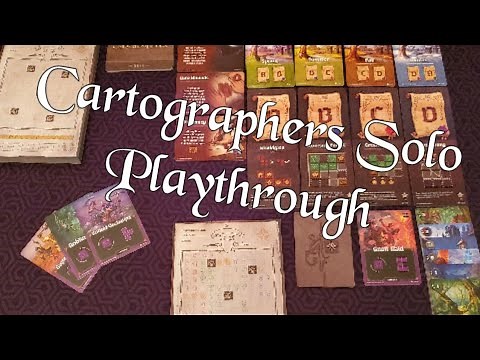 Cartographers Solo Playthrough- How to Play