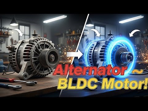 Turn Your Old Car Alternator into a Powerful BLDC Motor! DIY Hack