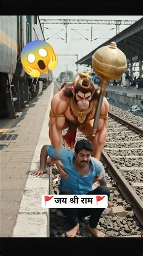 Hanuman Ji safes one men's life ❤️ #viral #song #shortsfeed #bhaktisong #ytstudioes #viralsong