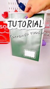 Tutorial para forrar cuadernos para el regreso a clases de menos de 30 segundos | Taiso Shop