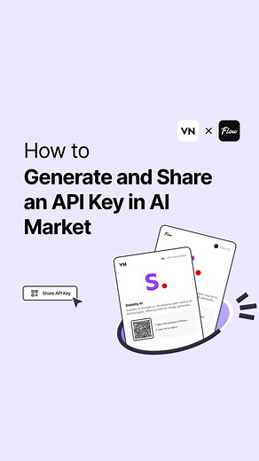 VN Video Editor | ✨ How to Get and Share an API Key QR Code  Unlock AI Services for Others  Share AI Access Made Easy! Learn how to get and share an API... | Instagram