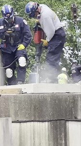 Confined space rescue training with members of OH-TF1. Two hours and forty five minutes into a twenty four hour training exercise of a simulated collapse. | Ohio Task Force 1