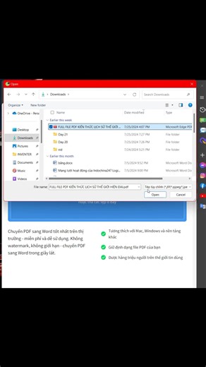 Cách chuyển file Pdf sang Word #tinhocvanphong #word #excel #exceltips #sachtinhocvanphong | Kỹ Năng Tin Học Văn Phòng
