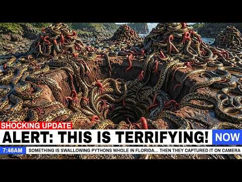 Something Is SWALLOWING Pythons WHOLE in Florida… Then They Captured It On Camera