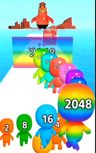 Man Runner 2048 Short | Awesome Forward & Reverse Animation | Epic Gameplay 🎮🔥 #ballgameshub