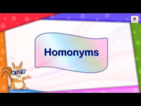 Homonyms | English Grammar & Composition Grade 3 | Periwinkle