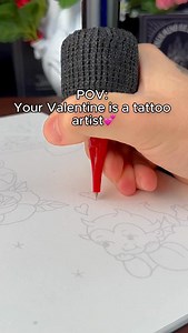 Comment “Valentin” to get 8 printable Valentine flash pages made for our ballpoint pen cartridges ✍️ Perfect for date night, shop hangs, or apprentice practice 🖤💘 * Available at inluminoheartink.com * #inluminoheartink #tattooart #tattooartist #inked #inklife | Inlumino Heart Ink