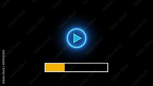 Streaming, digital contents, social networking service. Social media, digital online social communication applications concept. Glowing neon line of streaming icon isolated on transparent background.