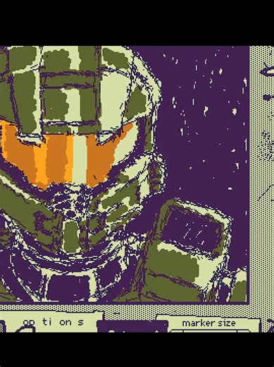 Master Chief fanart #fanart #digitalart #wigglypaint #halofanart #Halo