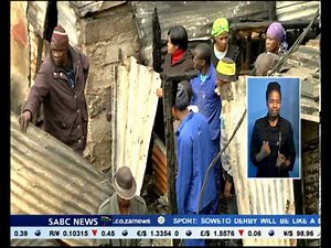 People are left homeless after their shacks burnt down in Alexandra.